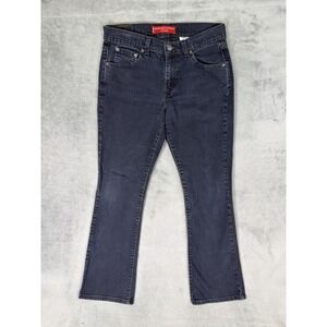 Levis 515 Jeans Womens 6 Blue Dark Wash Denim Mid Rise Nouveau Bootcut Stretch